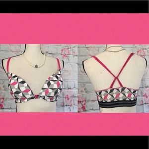 NWT! Front Close Geometric Cotton Bra🌺34C